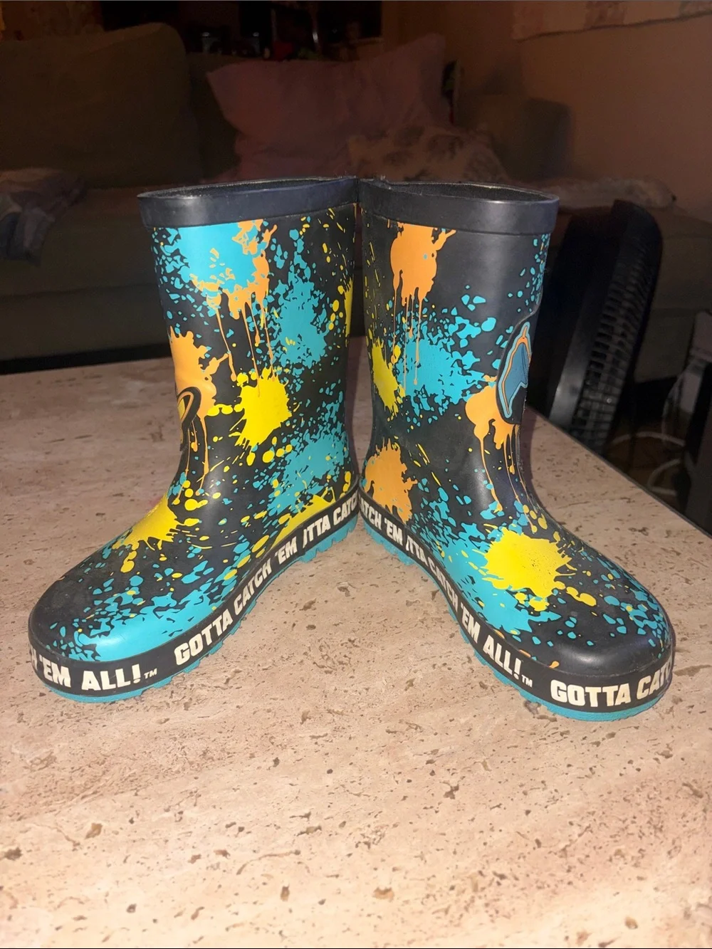 New Pokémon Rain Boots sz 12